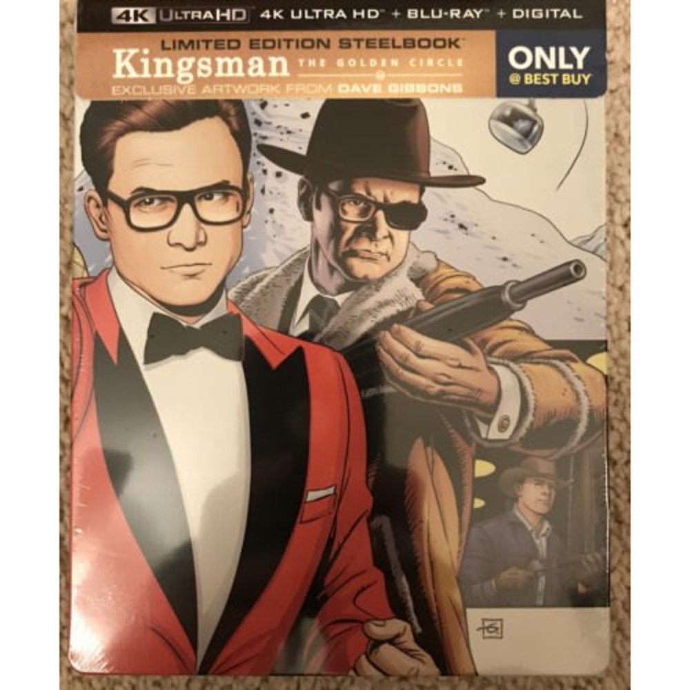 Kingsman: The Golden Circle 4k UHD Blu-ray Steelbook Only@Best Buy RARE
